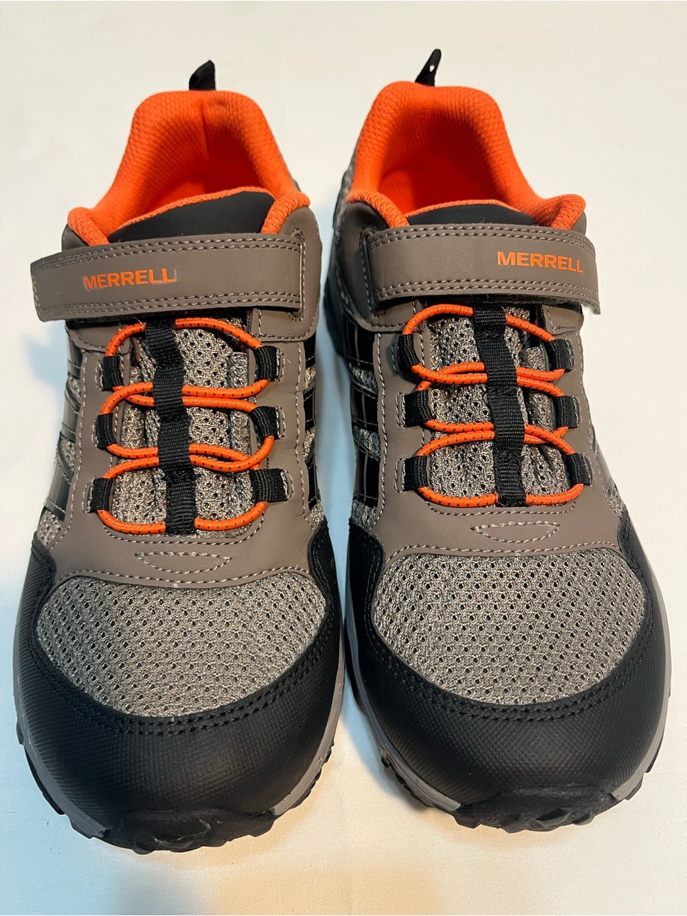 Merrell Kids Gray and Orange Trail Sneakers
